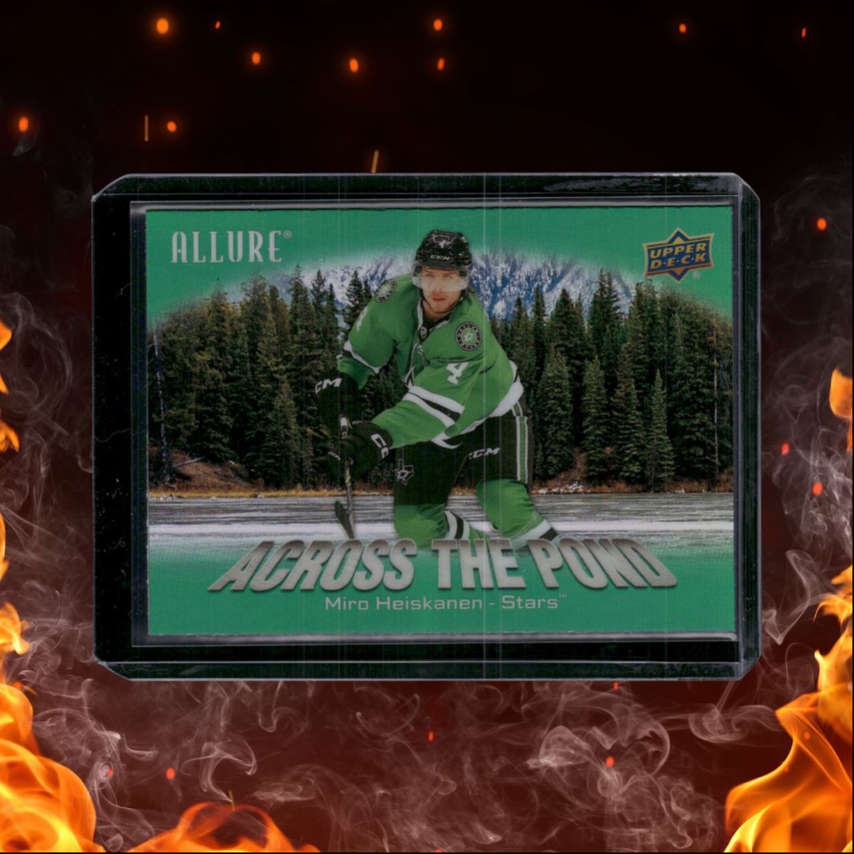 2024-25 Upper Deck Allure Miro Heiskanen Across the Pond Green #ATP-9