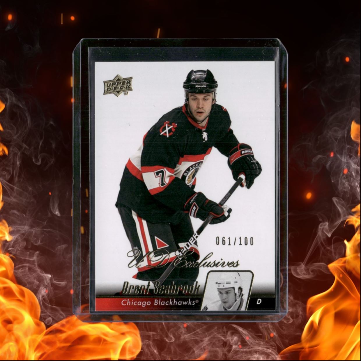 2010-11 Upper Deck Brent Seabrook UD Exclusives 061/100 #157