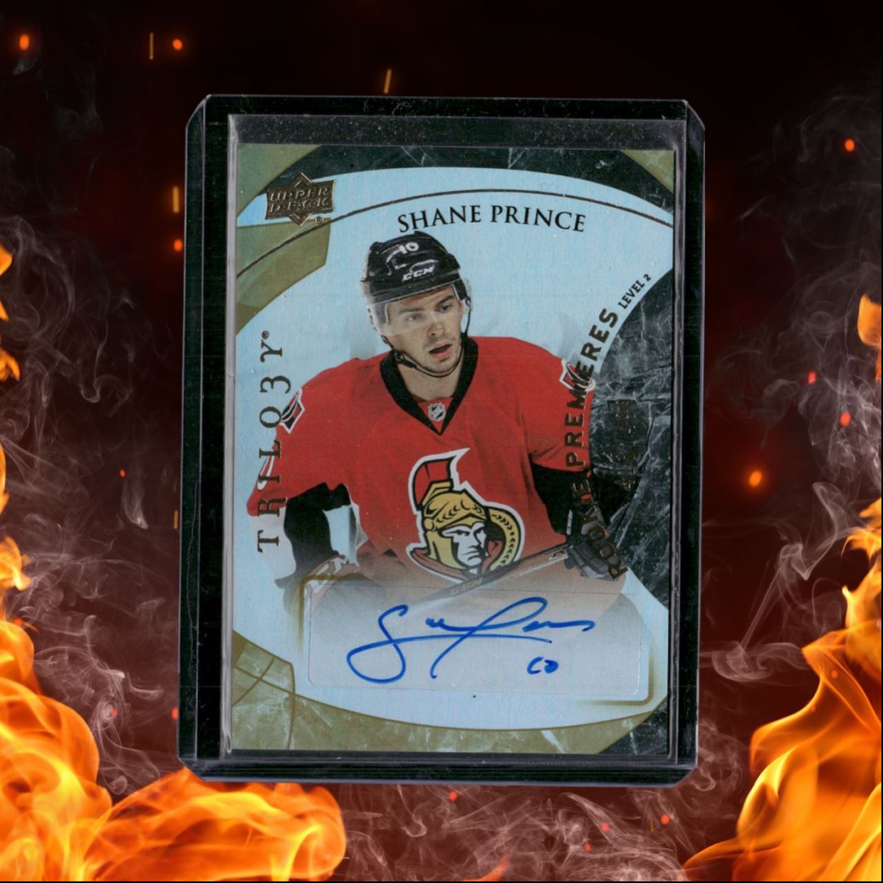 2015-16 Upper Deck Trilogy Shane Prince Premieres Level 2 Rookie Auto 413/499