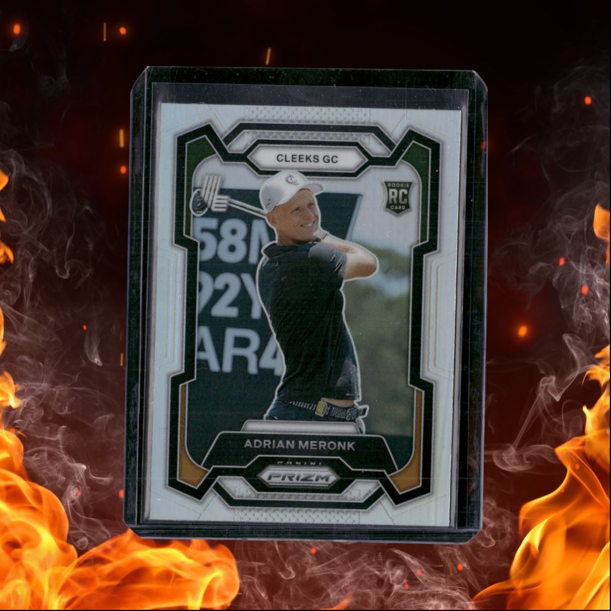 2024 Panini Prizm LIV Golf Adrian Meronk Silver Prizm Rookie #41