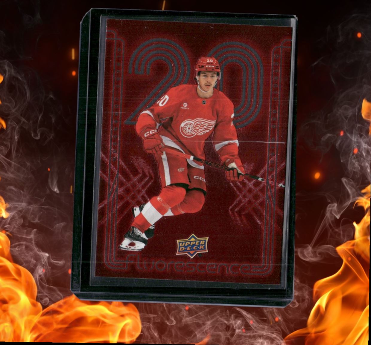 2024-25 Upper Deck Albert Johansson Flurorescence Red Rookie #F-6