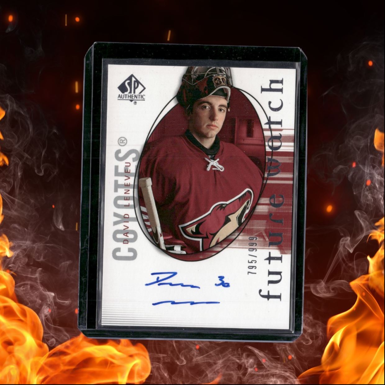 2005-06 SP Authentic David Leneveu Future Watch Rookie Auto 795/999 #179