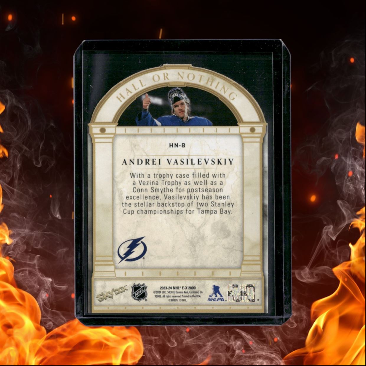 2023-24 SkyBox EX 2000 Andrei Vasilevskiy Hall or Nothing SP #HN-8