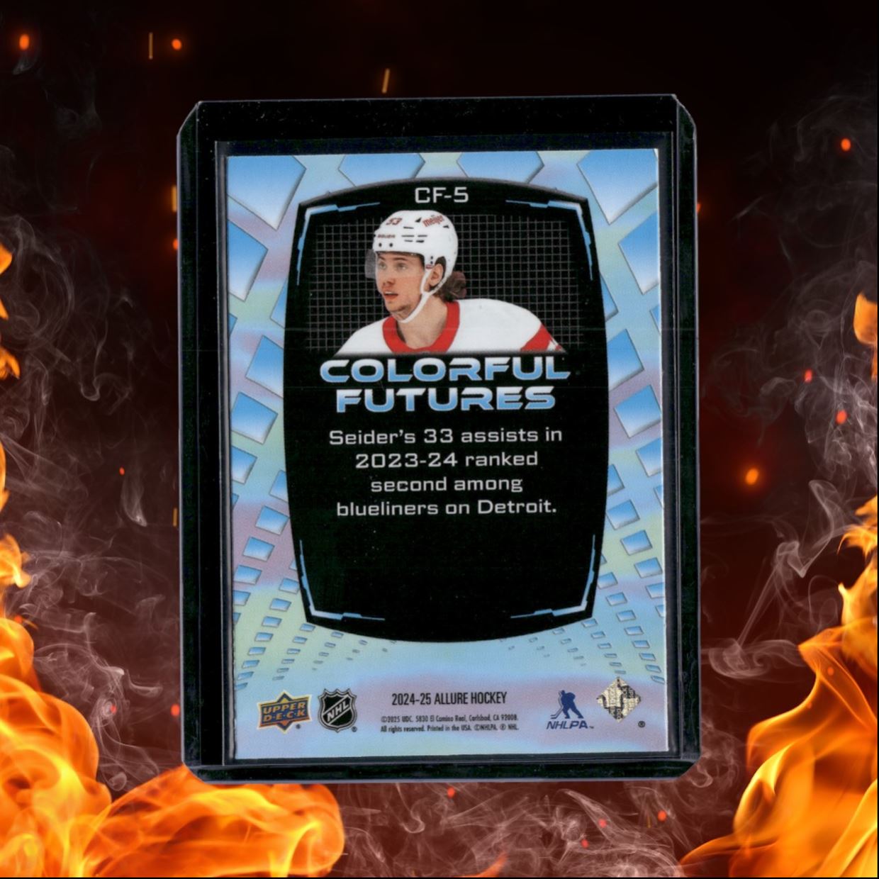 2024-25 Upper Deck Allure Moritz Seider Colorful Futures Red #CF-5