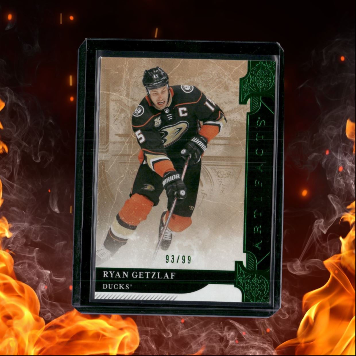 2019-20 Upper Deck Artifacts Ryan Getzlaf Emerald 93/99 #118