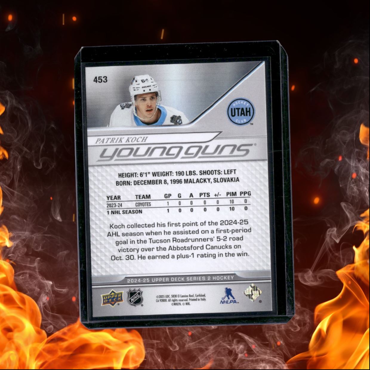 2024-25 Upper Deck Patrik Koch Young Guns (E) Rookie #453