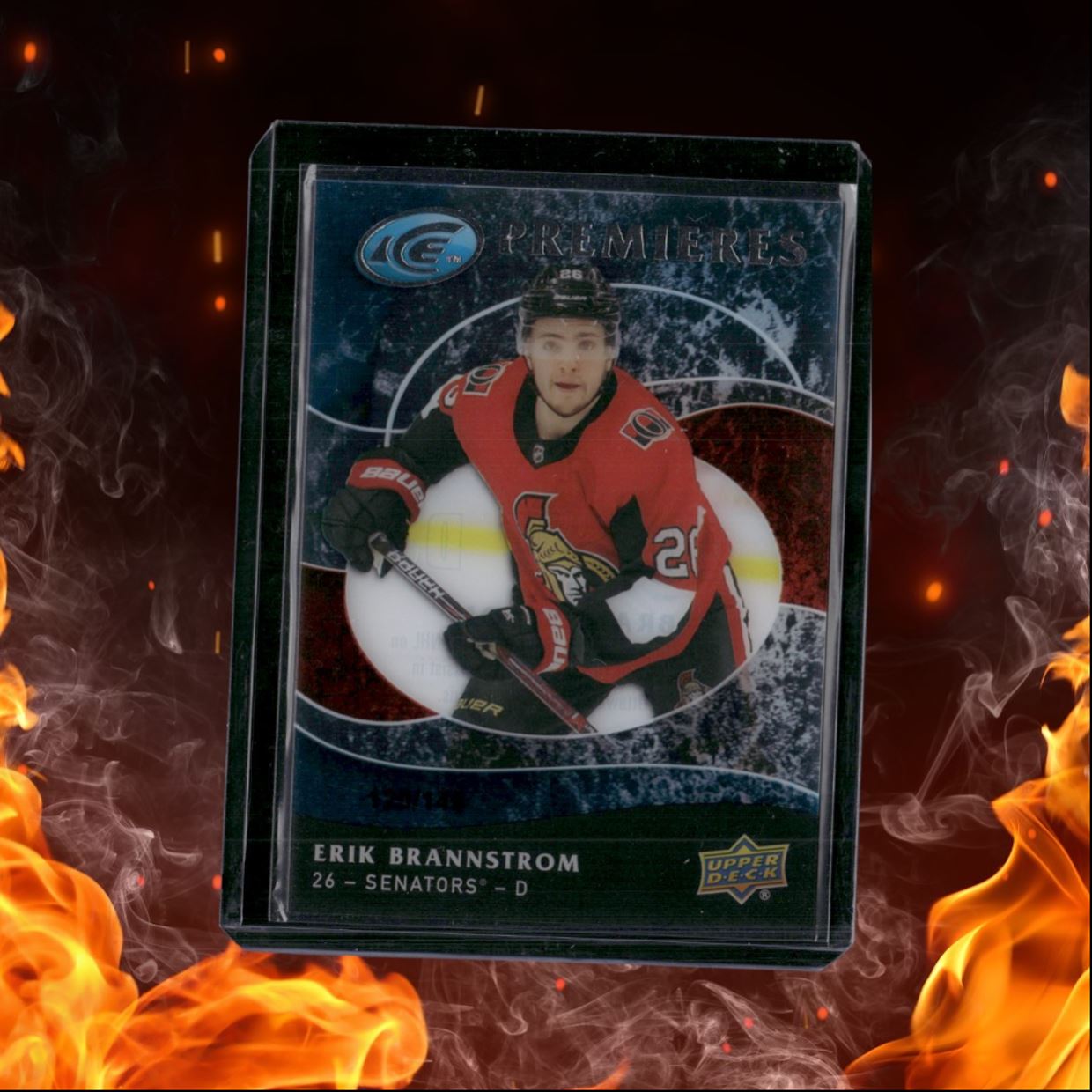 2019-20 Upper Deck Ice Erik Brannstrom Premieres Retro Rookie 120/149 #27