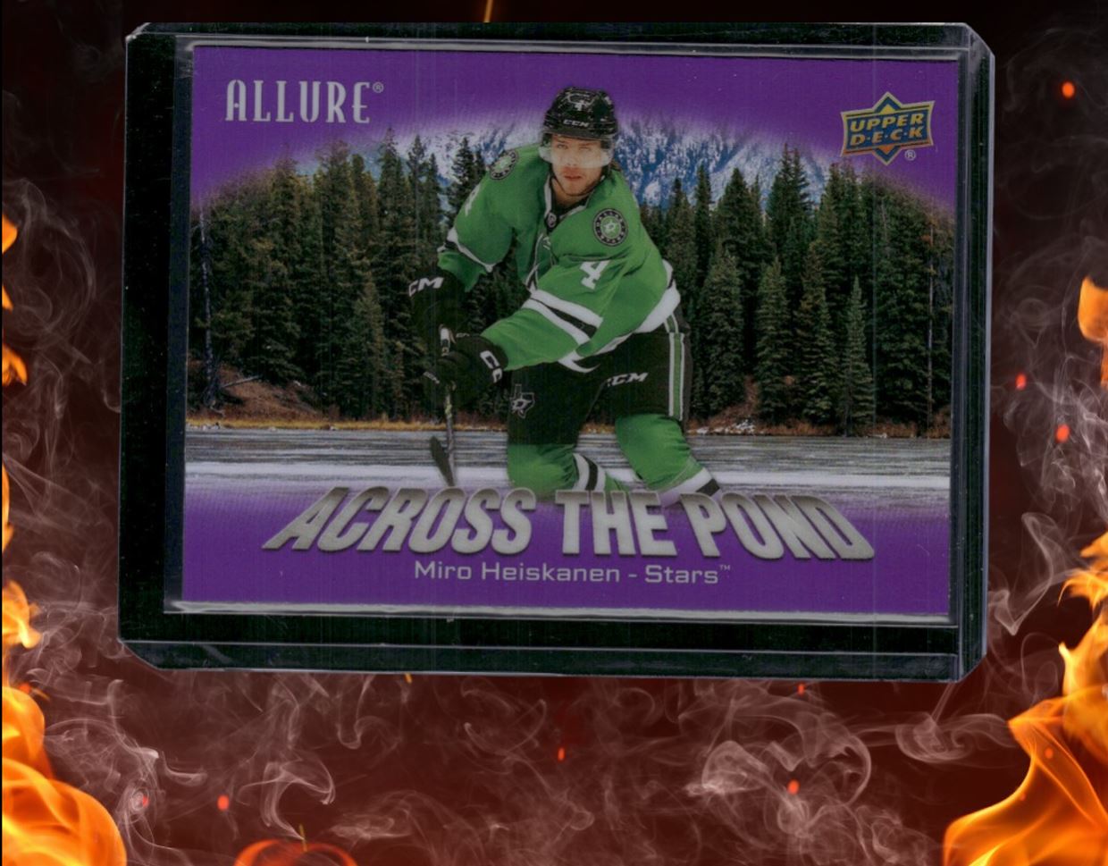 2024-25 Upper Deck Allure Miro Heiskanen Across the Pond Purple SP #ATP-9