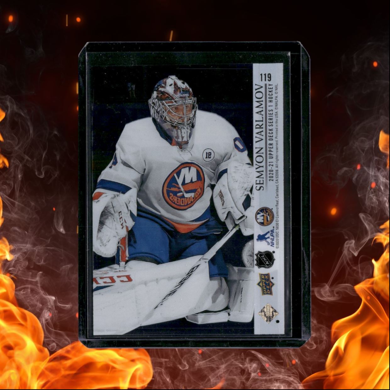 2020-21 Upper Deck Semyon Varlamov Clear Cut SP (B) #119