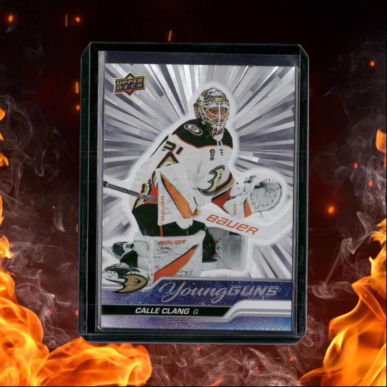 2023-24 Upper Deck Calle Clang Outburst Silver Young Guns Rookie #709