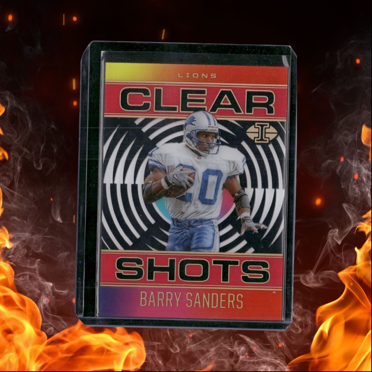 2021 Panini Illusions Barry Sanders Clear Shots Pink 191/399 #CS-14