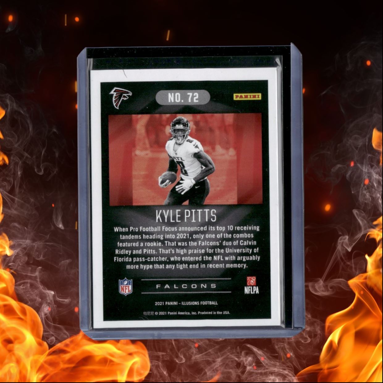 2021 Panini Illusions Kyle Pitts Yellow Diamond Rookie 200/249 #72