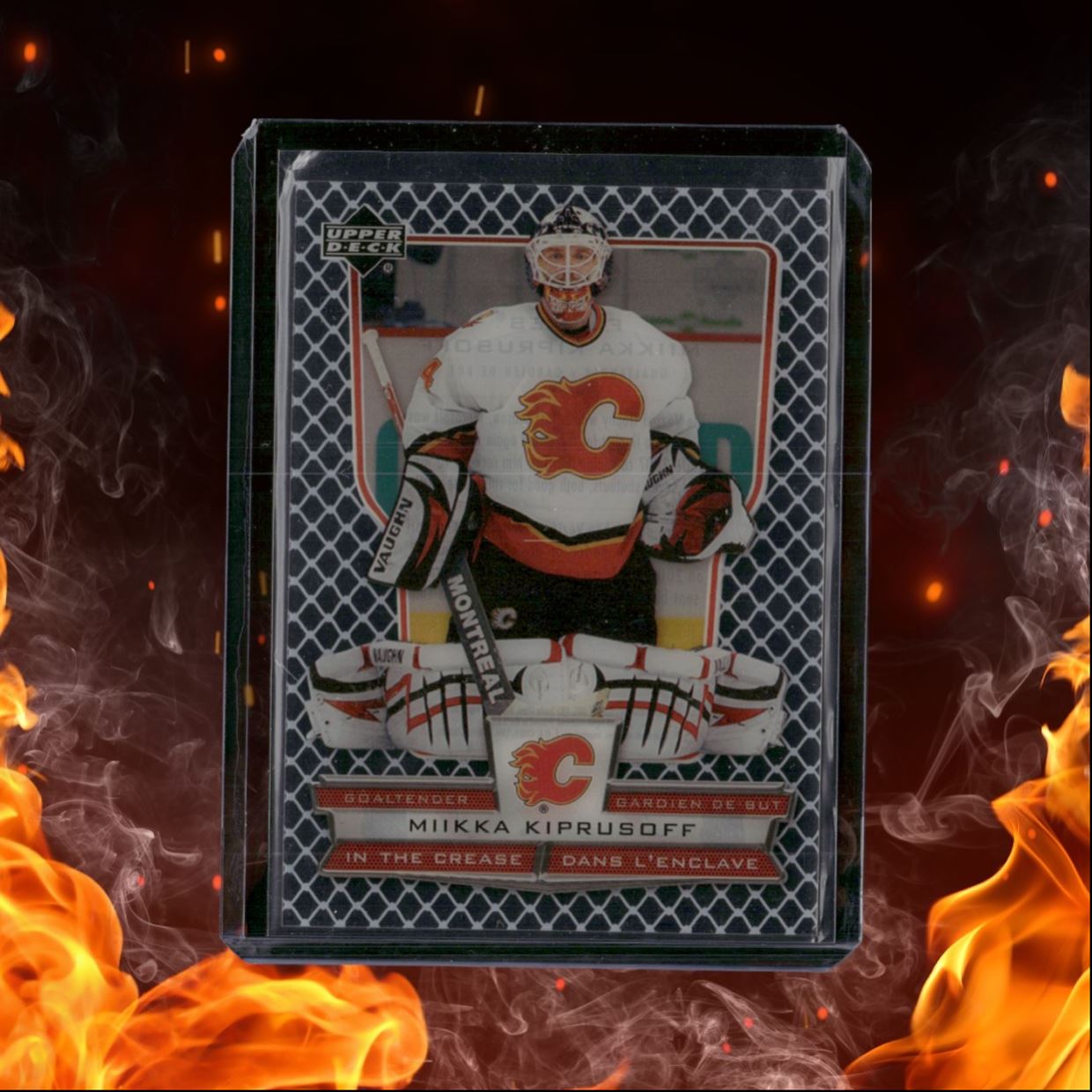 2007-08 Upper Deck McDonald's Miikka Kiprusoff In the Crease Clear #ICMK