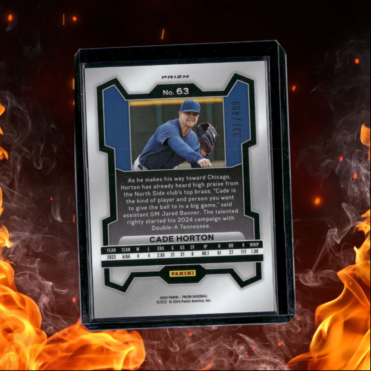 2024 Panini Prizm Cade Horton Prospect Pulsar Prizm 331/499 #63
