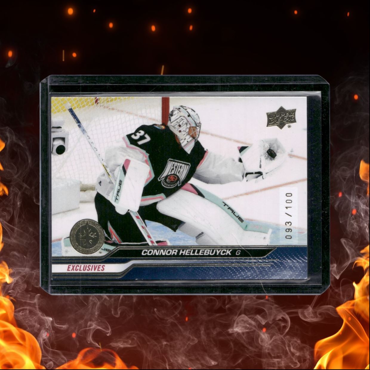 2023-24 Upper Deck Connor Hellebuyck UD Exclusives All-Star 093/100 #675
