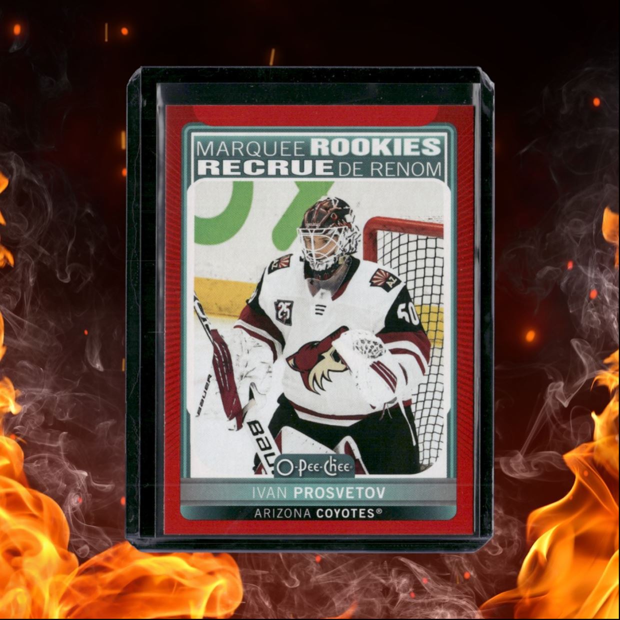 2021-22 O-Pee-Chee Ivan Prosvetov Marquee Red Border SSP Rookie #631