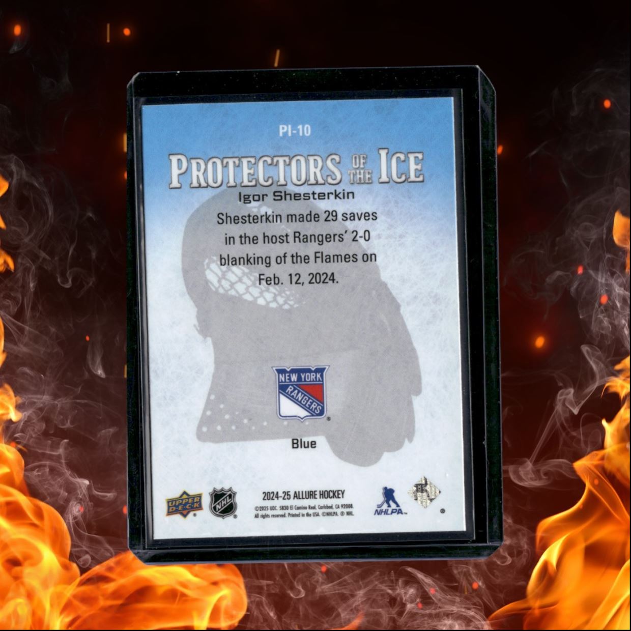 2024-25 Upper Deck Allure Igor Shesterkin Protectors of the Ice Blue (B) #PI-10