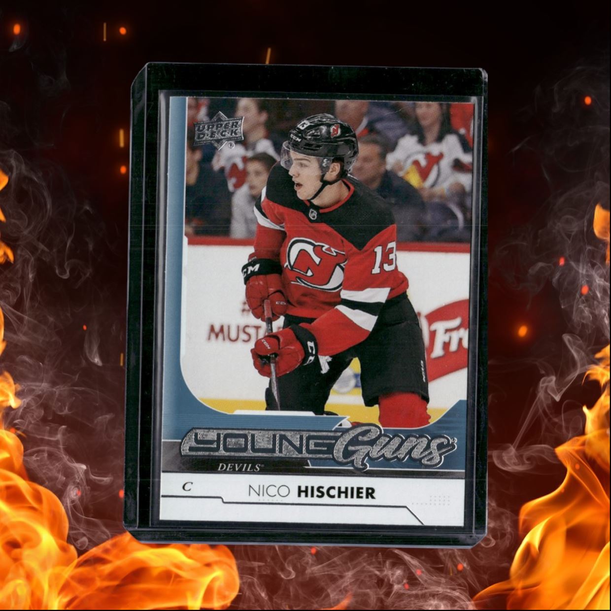 2017-18 Upper Deck Nico Hischier Young Guns (B) Rookie #201