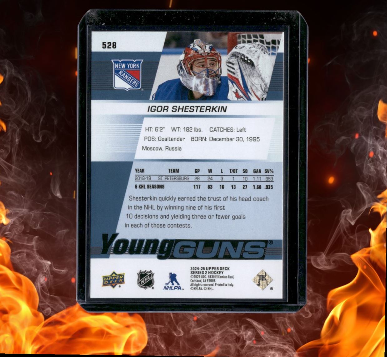 2024-25 Upper Deck Igor Shesterkin Renewed Young Guns #528