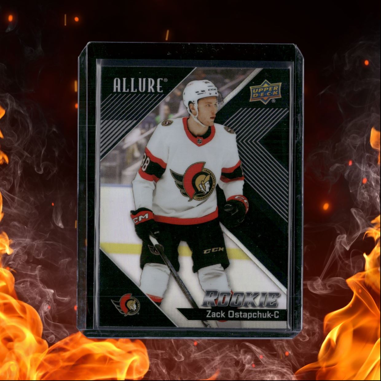 2024-25 Upper Deck Allure Zack Ostapchuk Black Rainbow Rookie #135