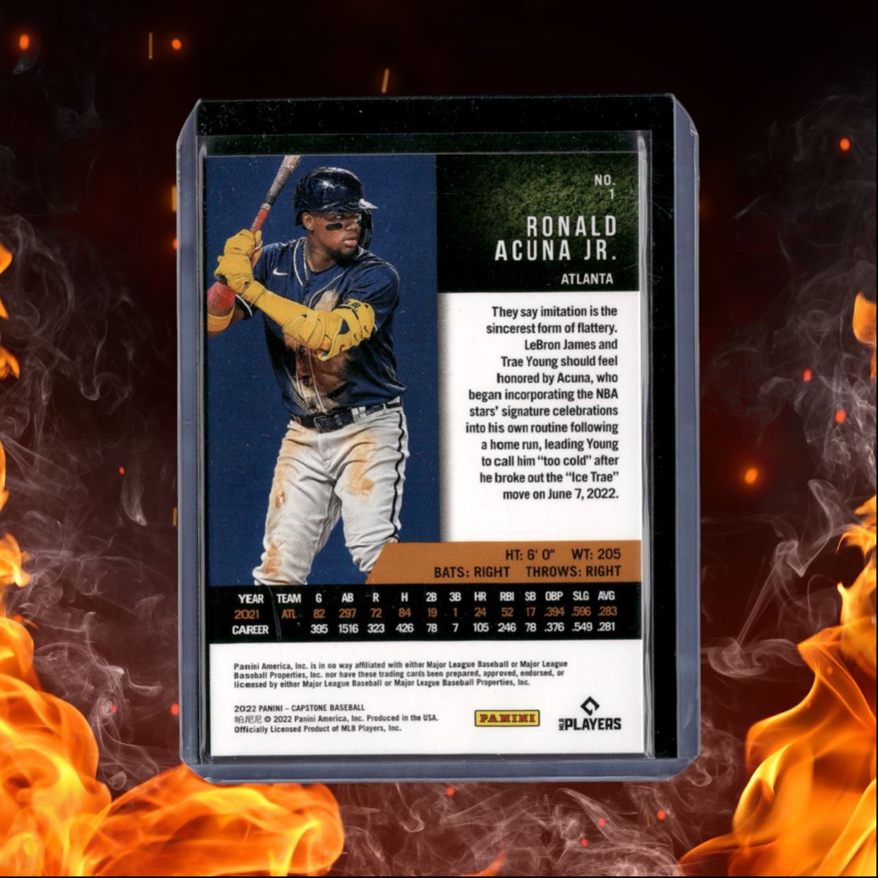 2022 Panini Capstone Ronald Acuna Jr. Red #1