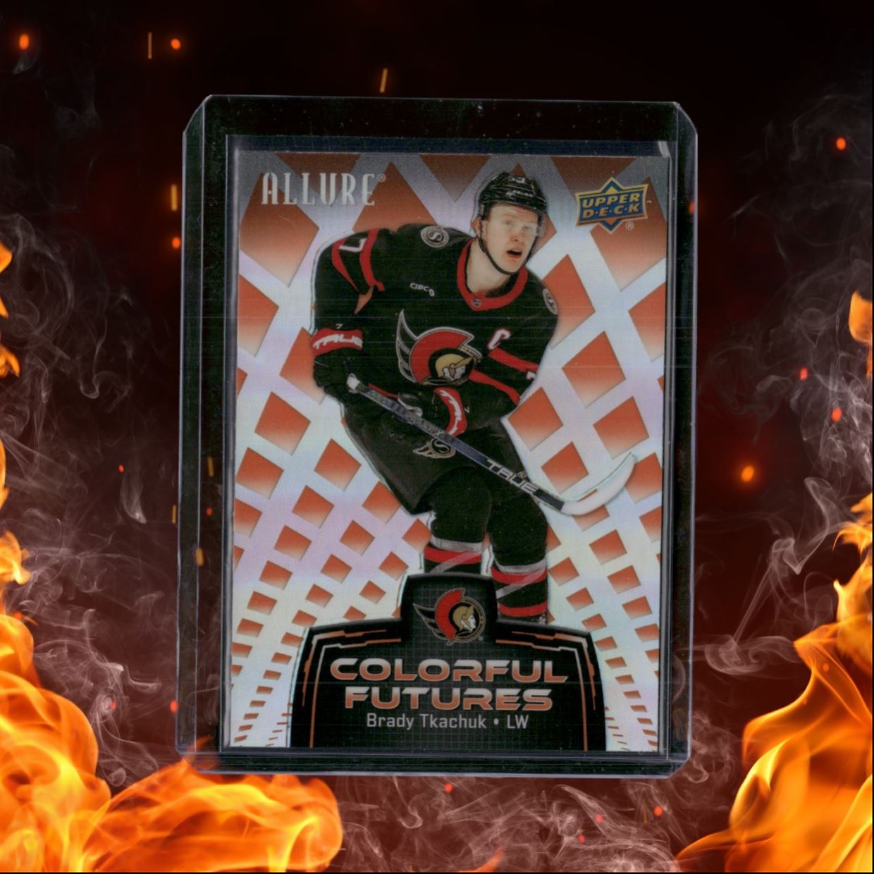 2024-25 Upper Deck Allure Brady Tkachuk Colorful Futures Orange #CF-8