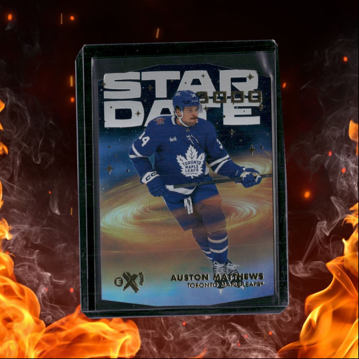 2023-24 SkyBox EX 2000 Auston Matthews Star Date 3000 Die-Cut #SD-4