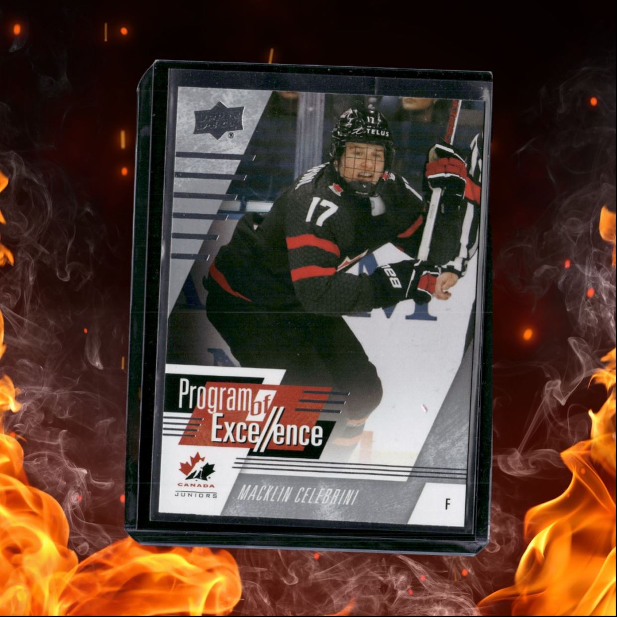 2024-25 Upper Deck Team Canada Juniors Macklin Celebrini Program of Excellence