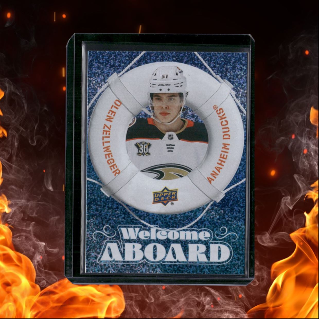 2024-25 Upper Deck Olen Zellweger Welcome Aboard Speckled Rookie #WA-2