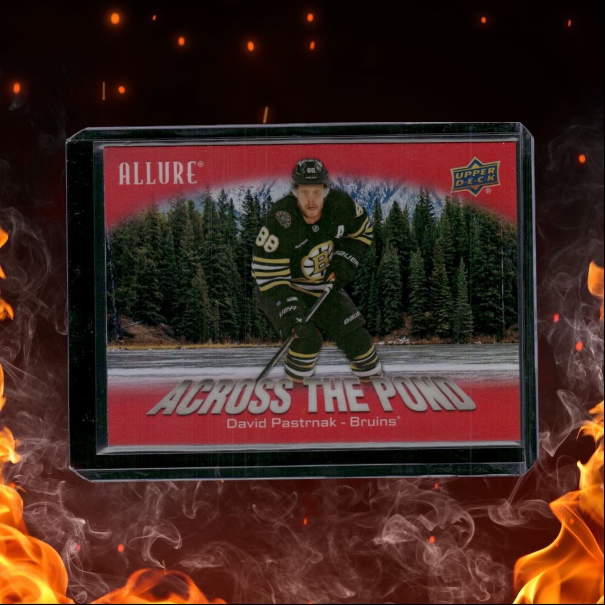 2024-25 Upper Deck Allure David Pastrnak Across the Pond Red #ATP-1