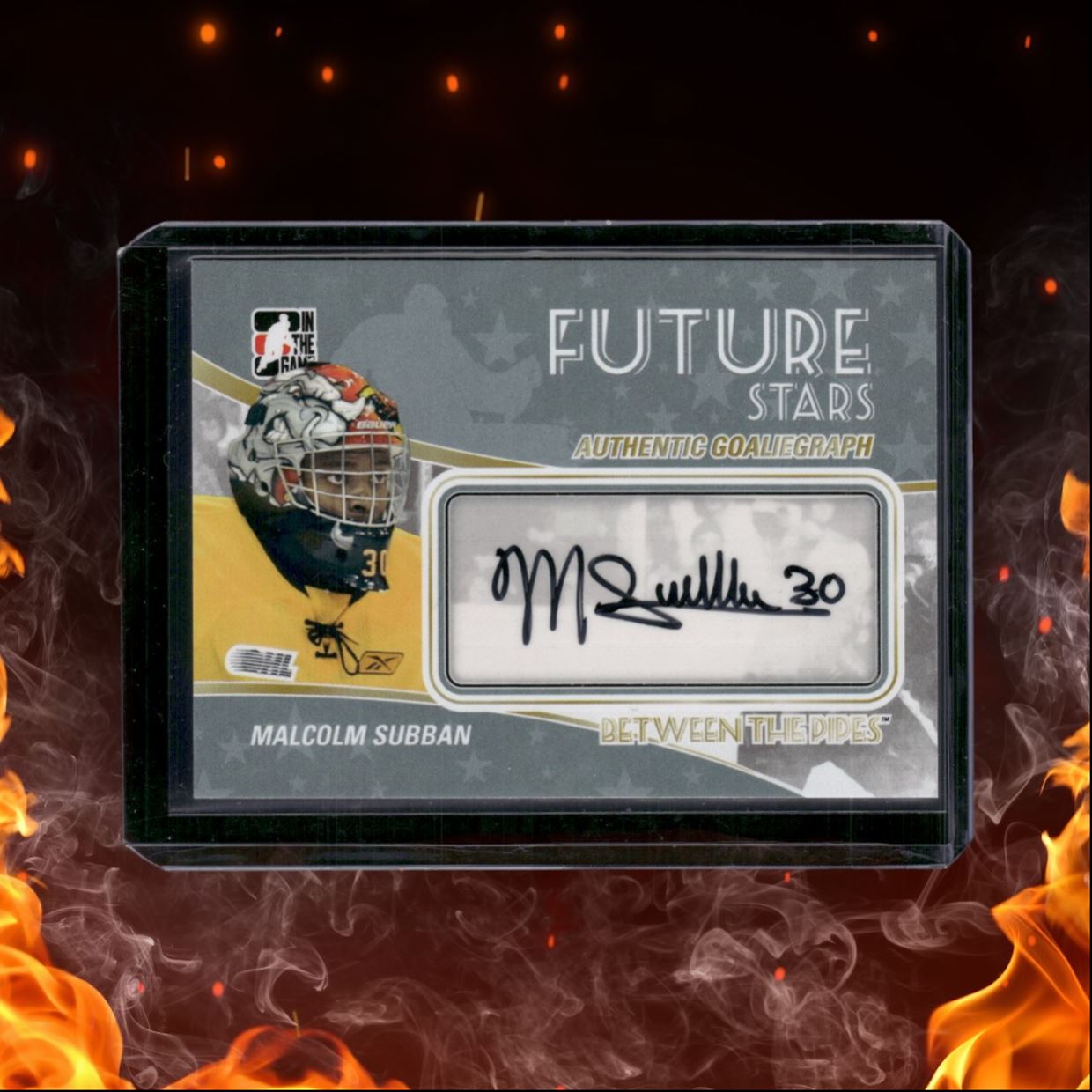 2010-11 In The Game Between Pipes Malcolm Subban Future Stars Goaliegraph Auto