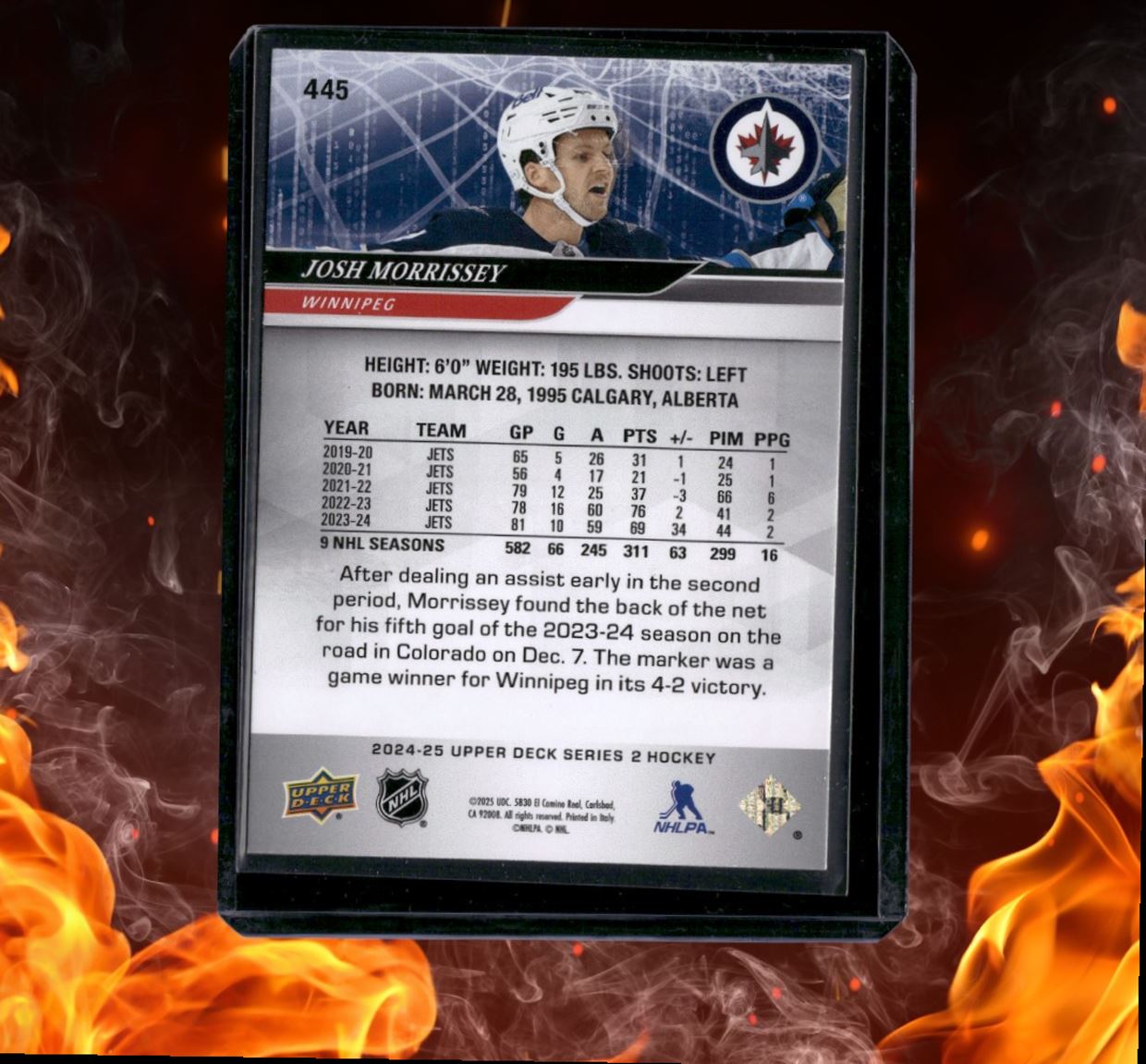 2024-25 Upper Deck Josh Morrissey Deluxe 121/250 #445