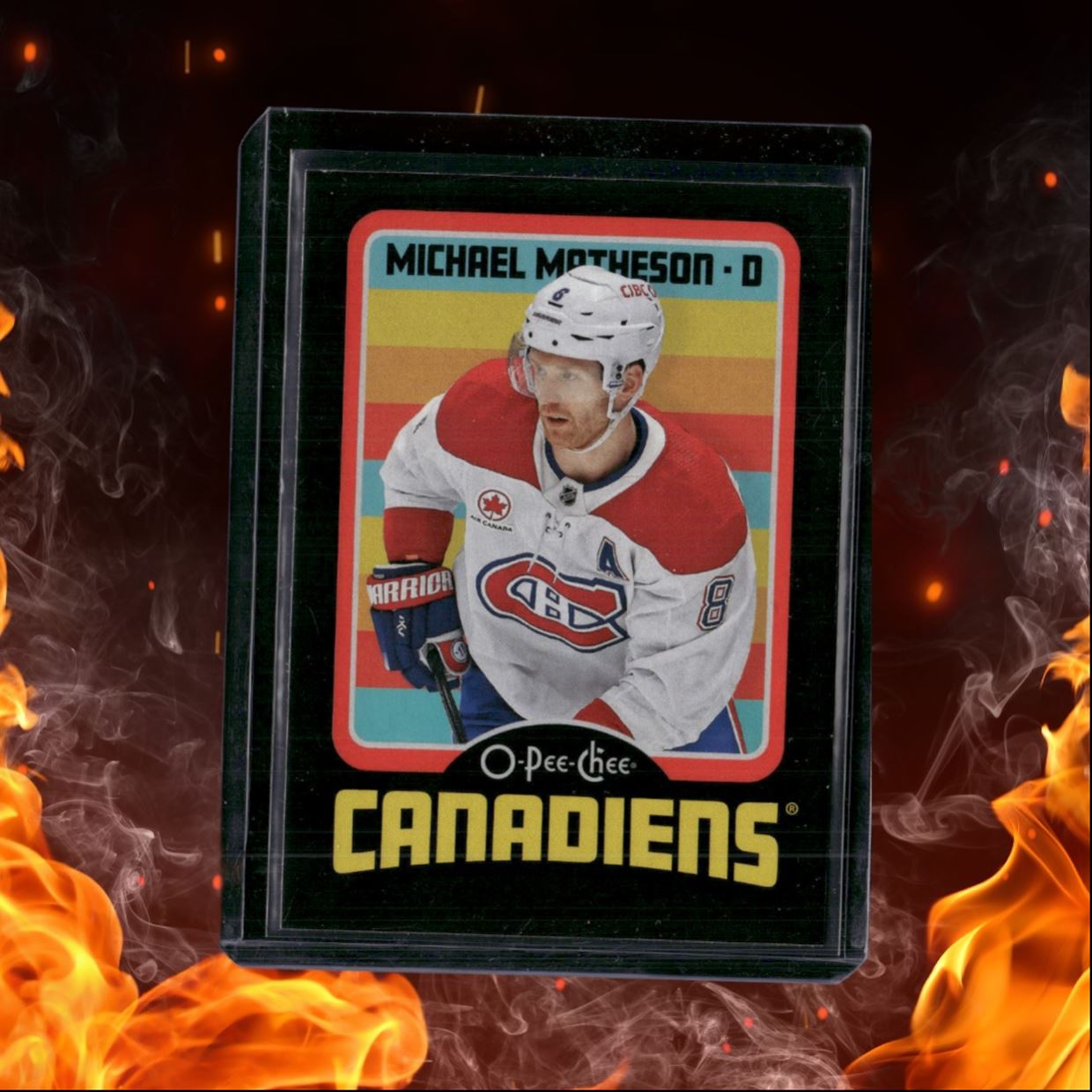 2024-25 O-Pee-Chee Michael Matheson Retro Black Border 061/100 #472