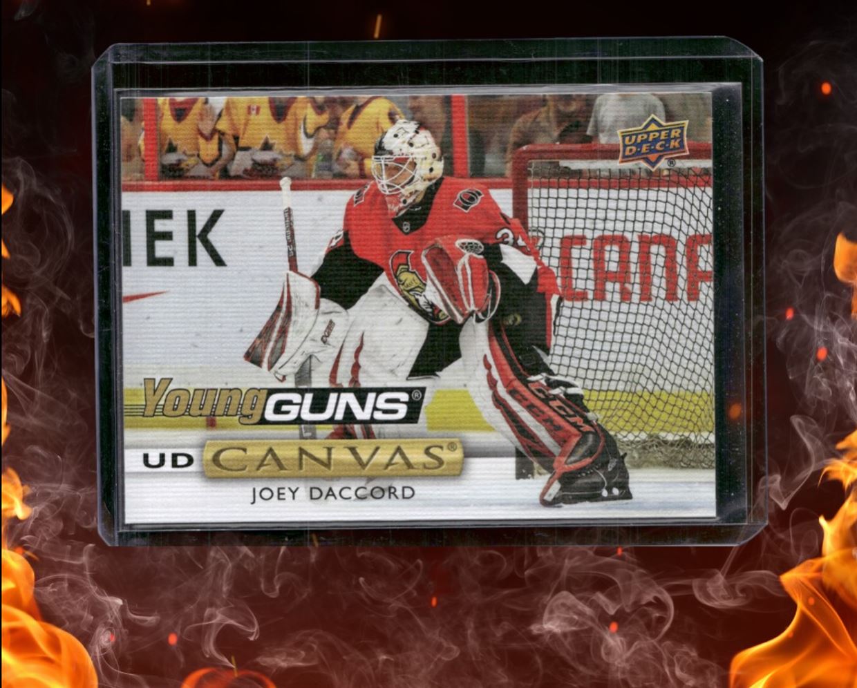 2019-20 Upper Deck Joey Daccord UD Canvas Young Guns (B) Rookie #C109