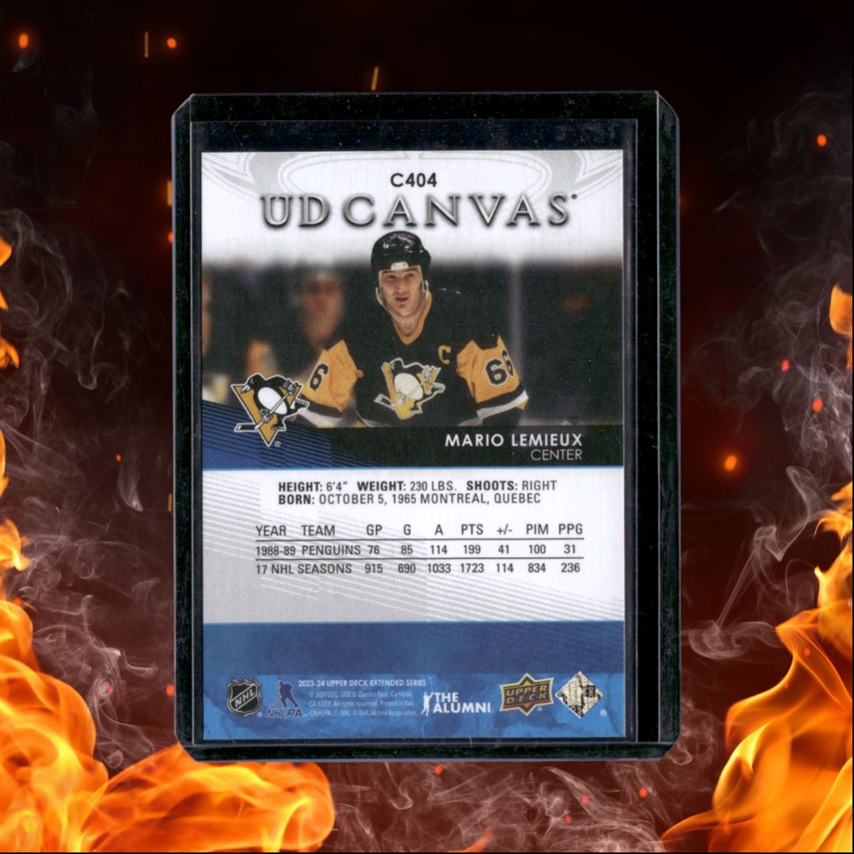 2023-24 Upper Deck Mario Lemieux UD Canvas Legends #C404