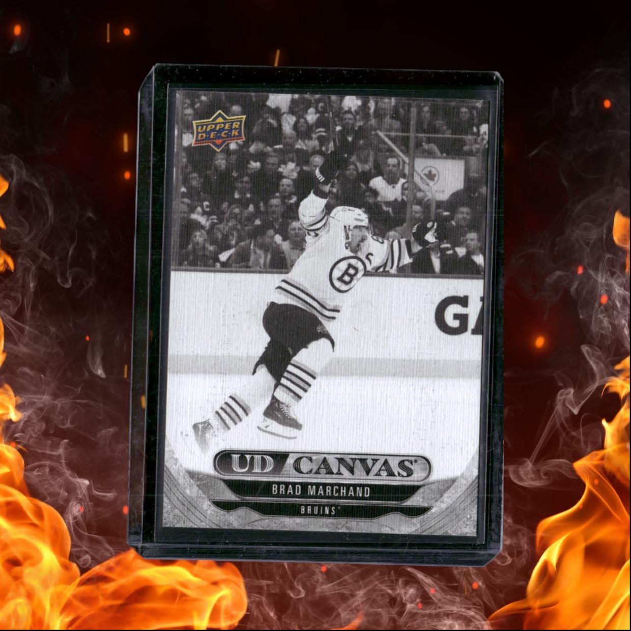 2024-25 Upper Deck Brad Marchand UD Canvas Black & White #C131