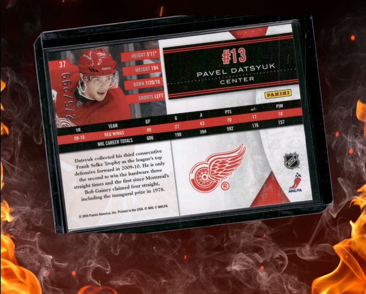 2010-11 Panini Limited Pavel Datsyuk 275/299 #37