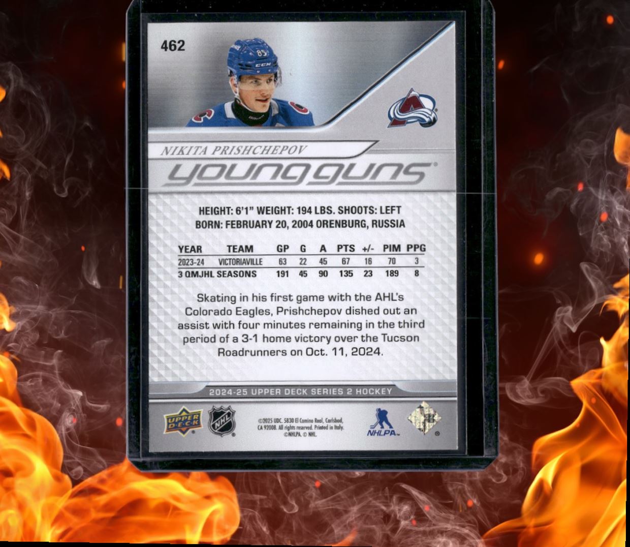 2024-25 Upper Deck Nikita Prishchepov Young Guns (C) Rookie #462