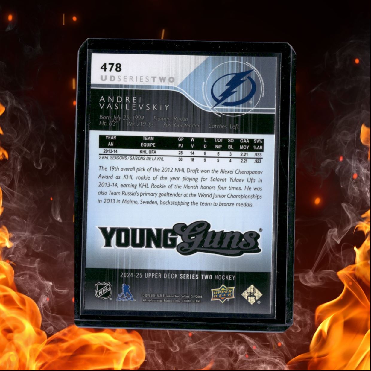 2024-25 Upper Deck Andrei Vasilevskiy Renewed Young Guns #478