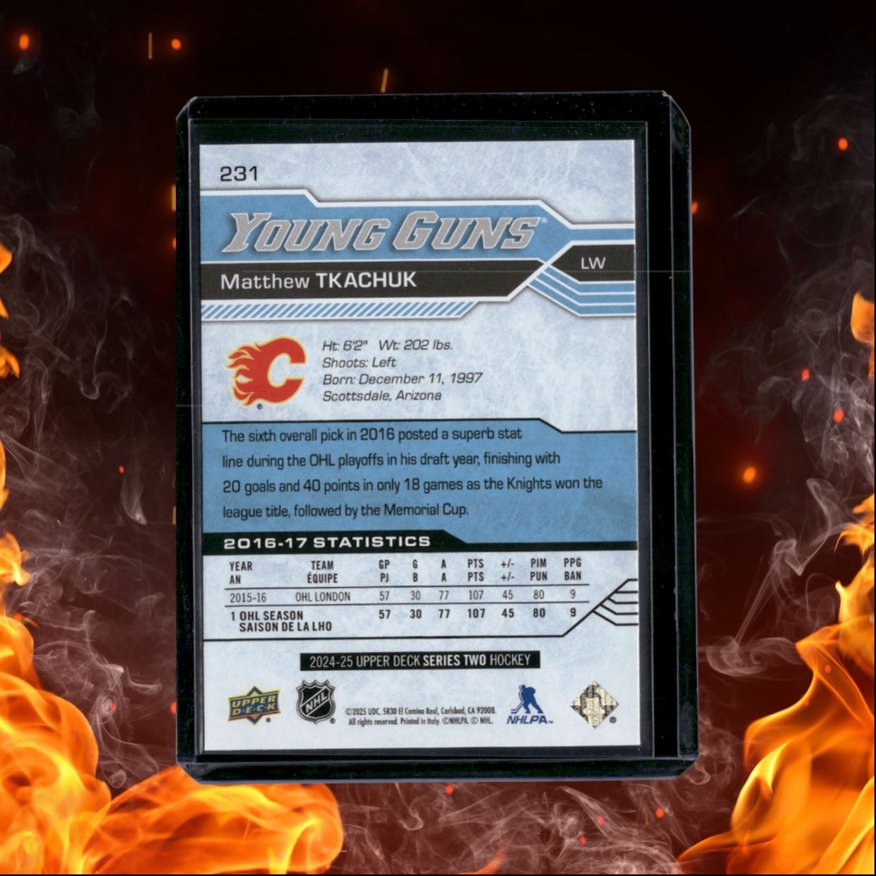 2024-25 Upper Deck Matthew Tkachuk Renewed Young Guns (B) #231