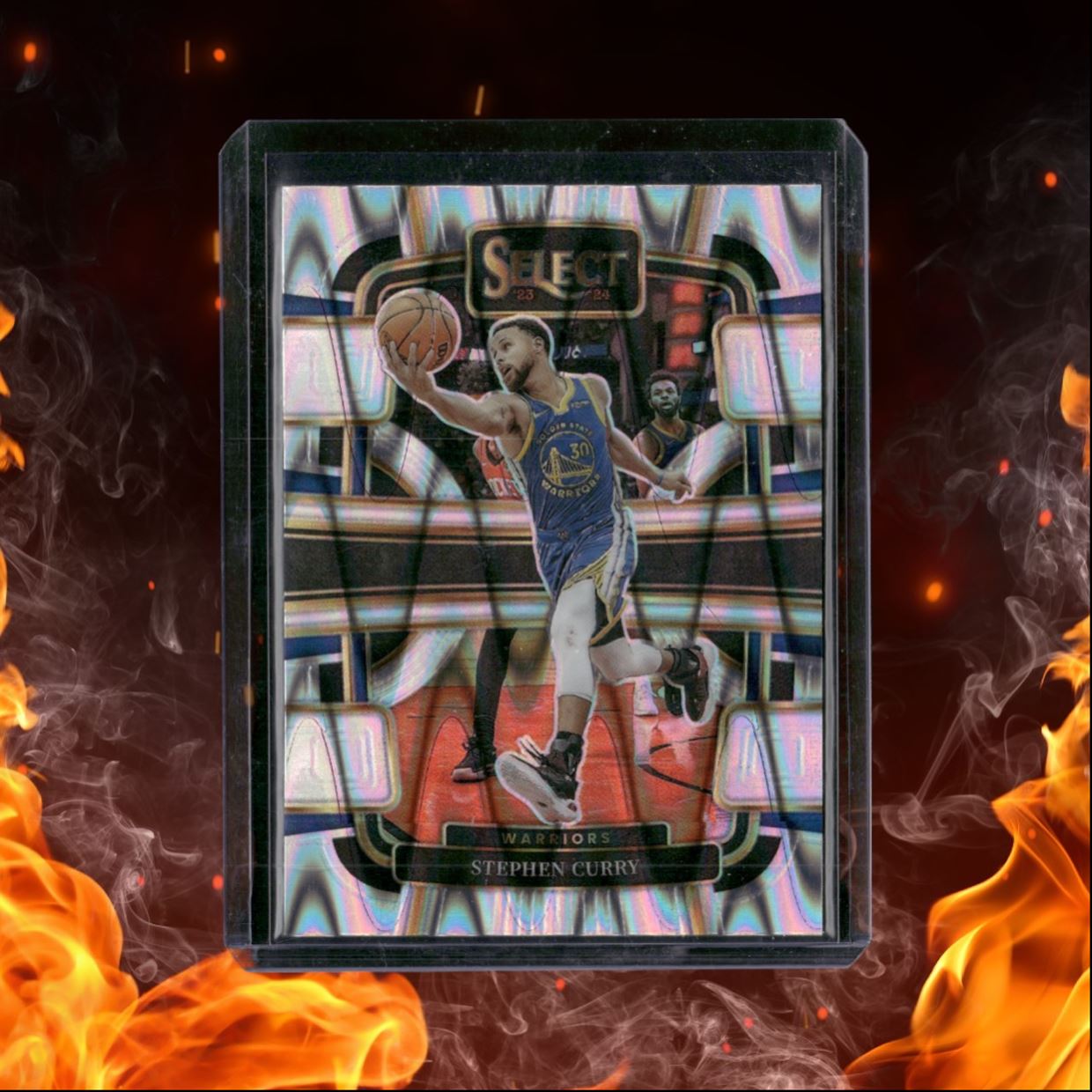2023-24 Panini Select Stephen Curry Tectonic Prizm #56