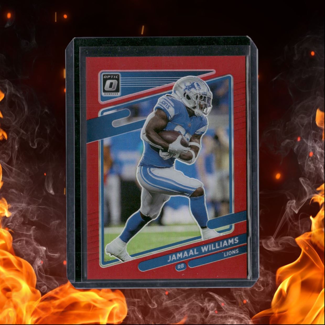 2021 Donruss Optic Jamaal Williams Red Prizm 30/99 #82