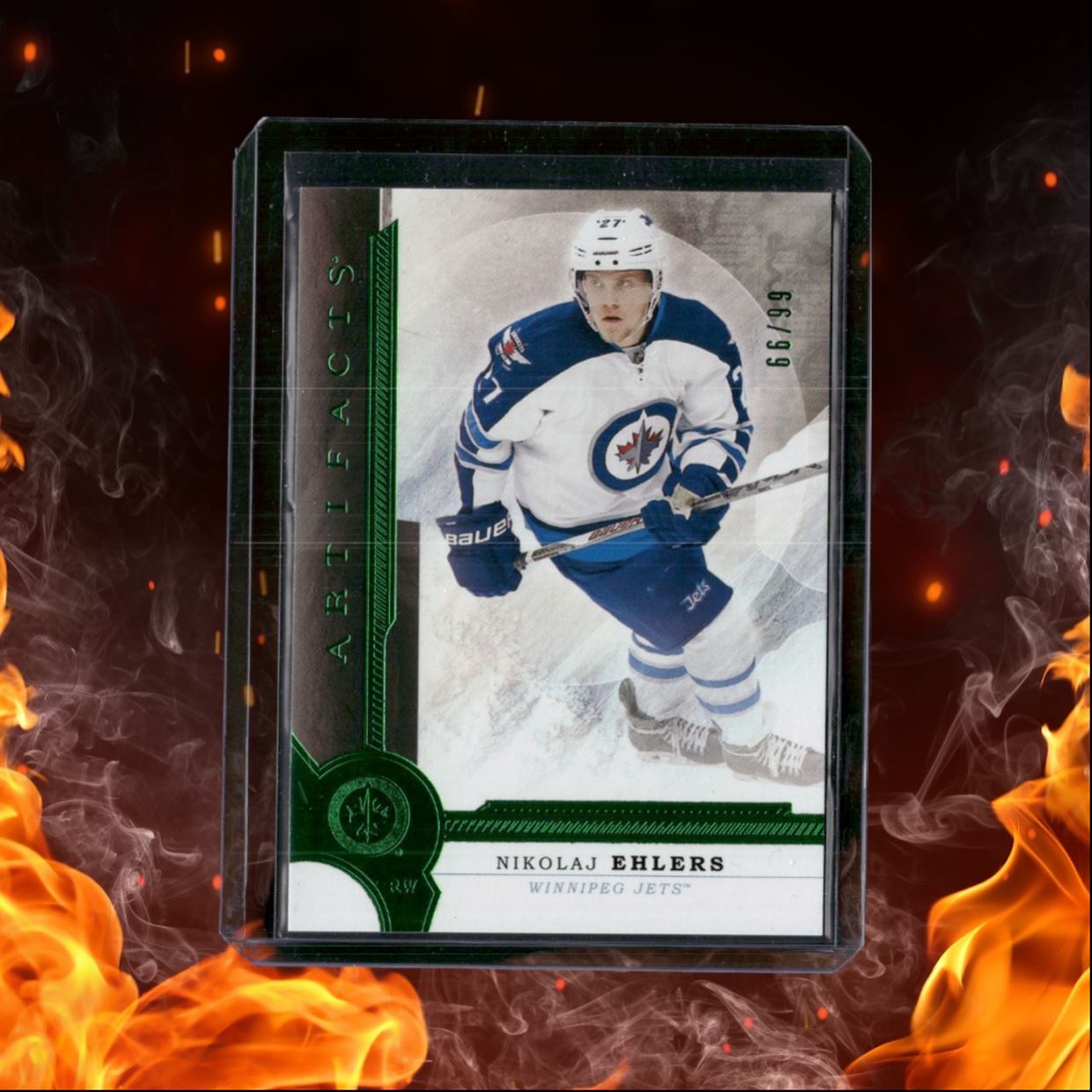 2016-17 Upper Deck Artifacts Nikolaj Ehlers Emerald 66/99 #68