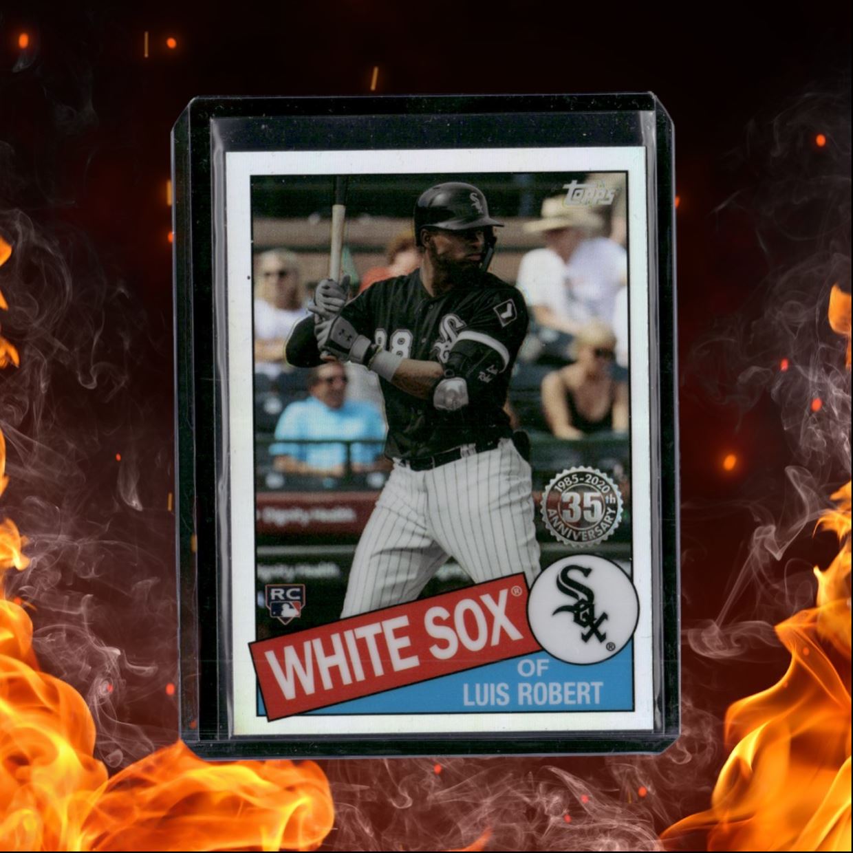 2020 Topps Chrome Luis Robert Retro Design Refractor Rookie #85TC-17