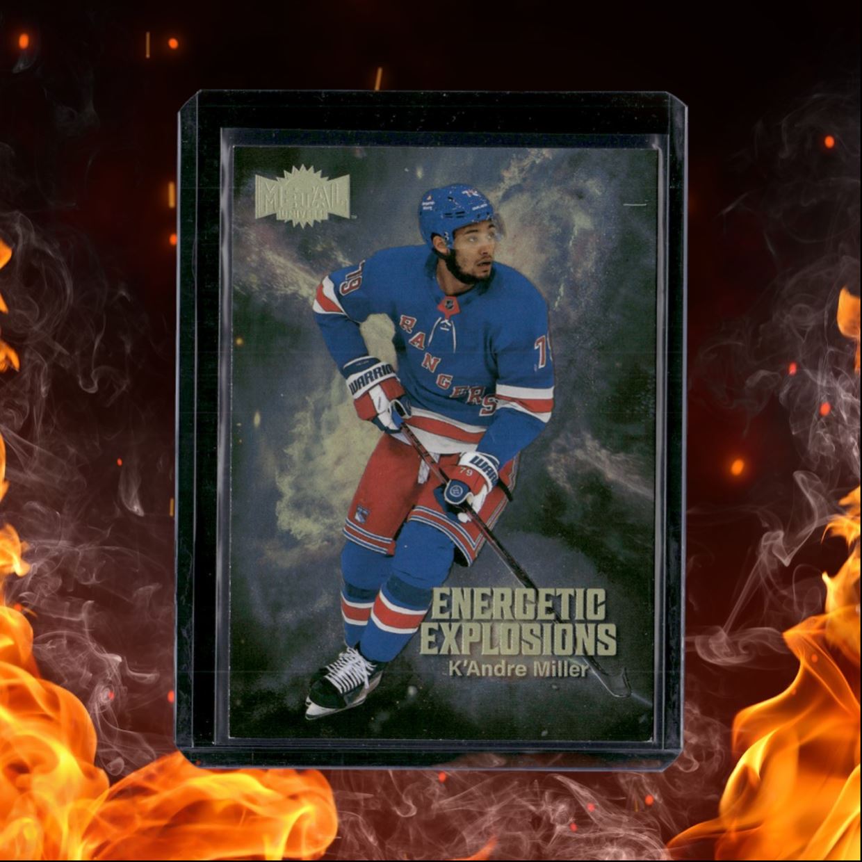 2023-24 SkyBox Metal K'Andre Miller Universe Energetic Explosions Gold 49/99