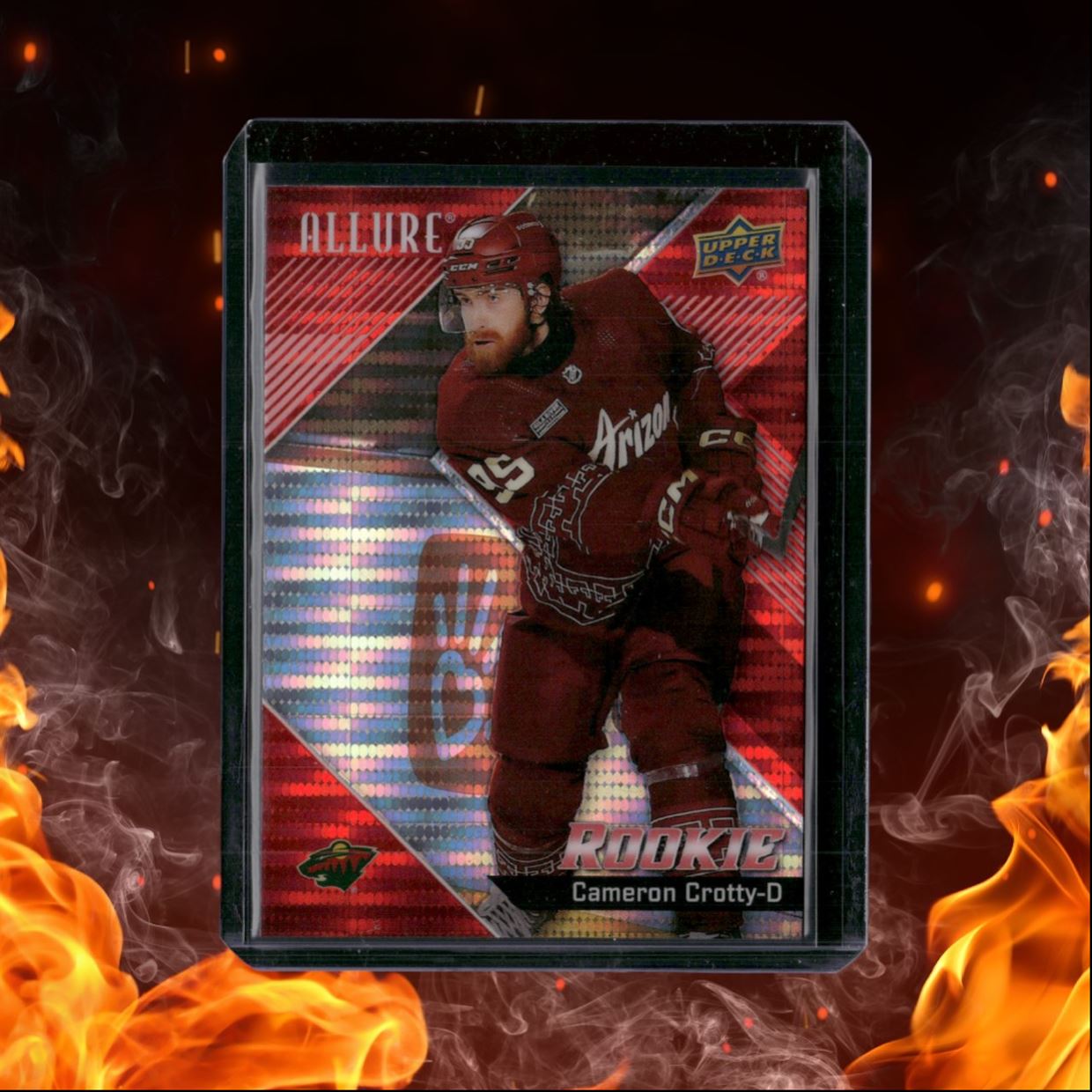 2024-25 Upper Deck Allure Cameron Crotty Red Rainbow Rookie #124