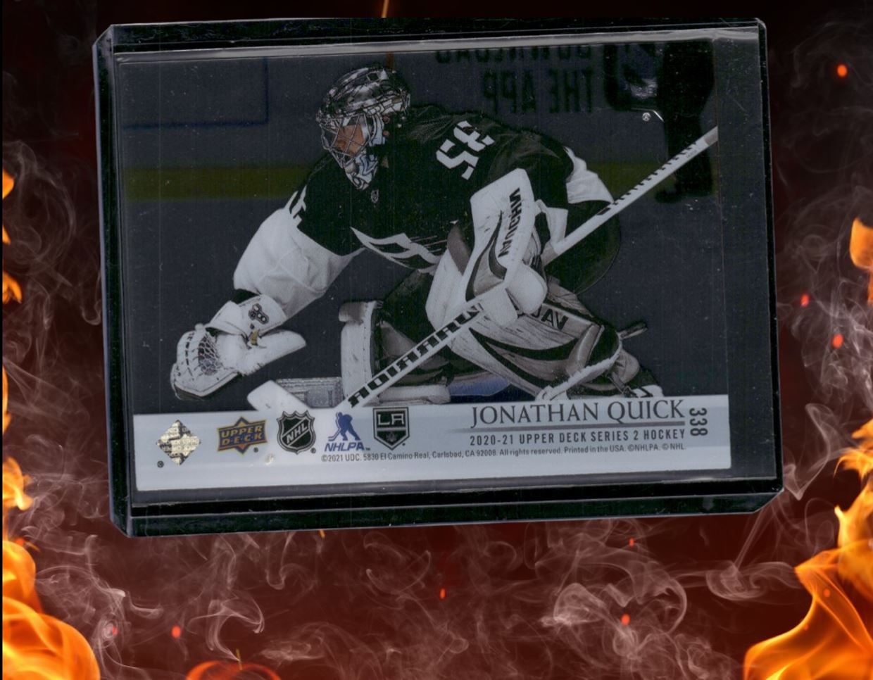 2020-21 Upper Deck Jonathan Quick Clear Cut SP #338