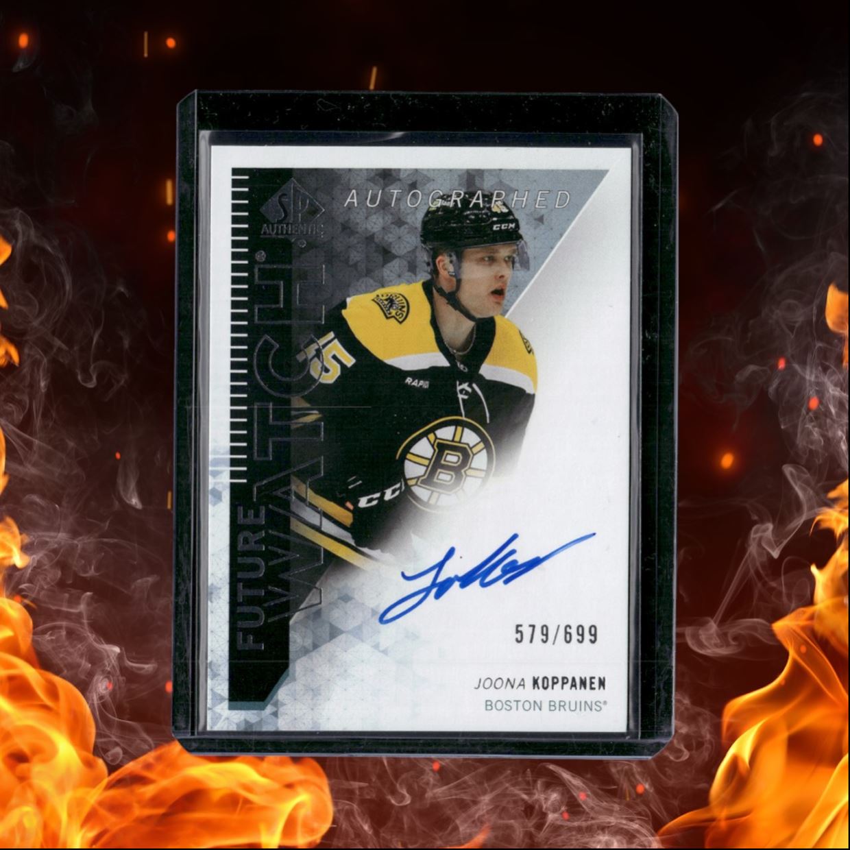 2023-24 SP Authentic Joona Koppanen Retro Future Watch Rookie Auto 579/699