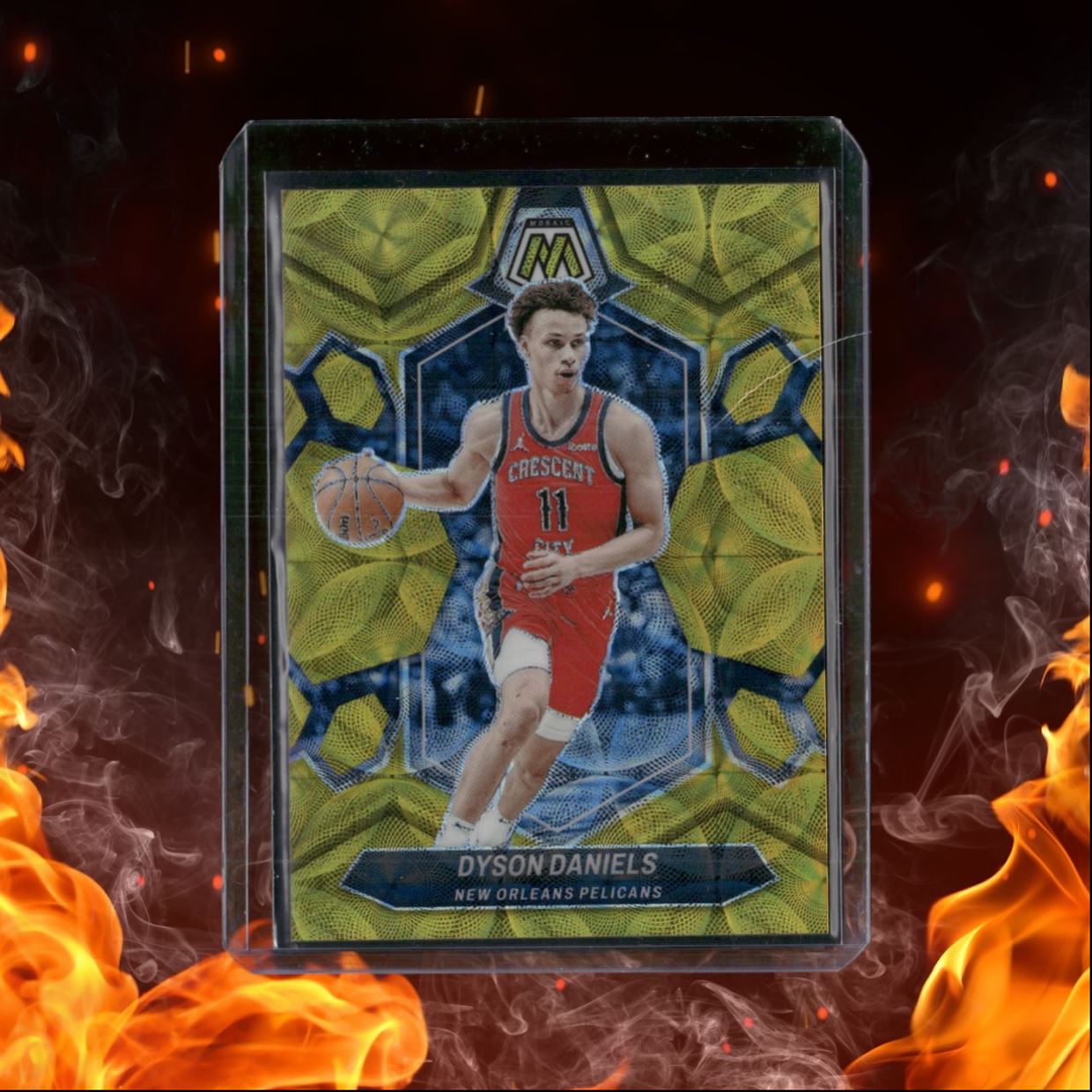 2023-24 Panini Mosaic Dyson Daniels Gold Scope Prizm Last Print 10/10 #160