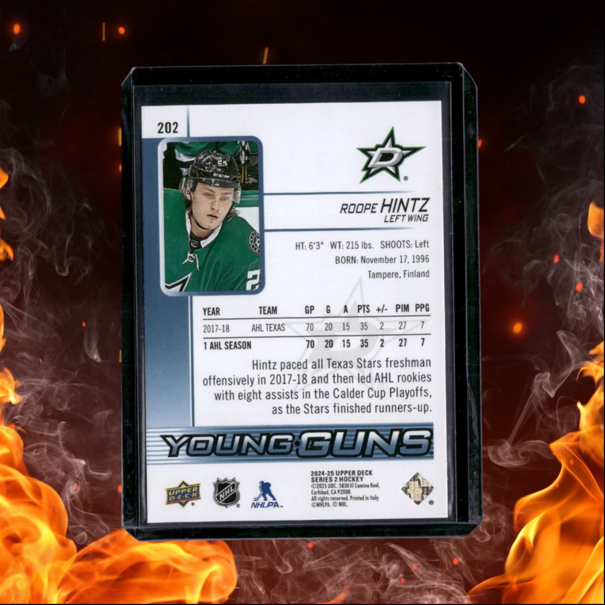 2024-25 Upper Deck Roope Hintz Young Guns Renewed #202